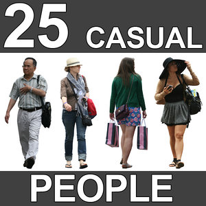 25 Casual People Textures - V6