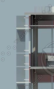 Curtain Wall Panel with toggleable Fins and Lightshelf