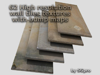 wall tiles textures _ diffuse+bump maps