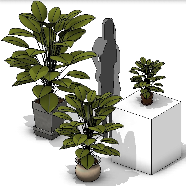 Building Revit Family Plant House Parametric