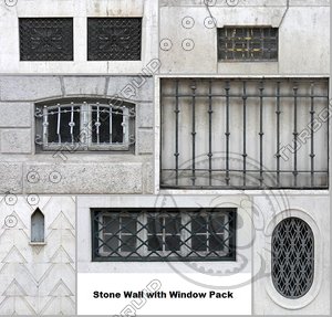 Stone Wall with Window Pack
