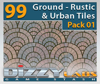 DLGND Ground Rustic & Urban Tiles Pack 01