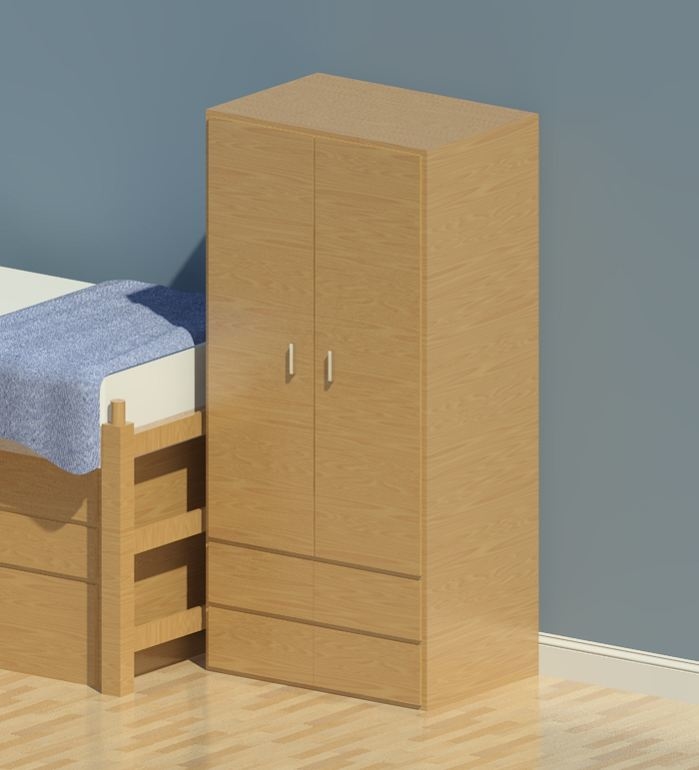 Building Revit Family dorm wardrobe furniture