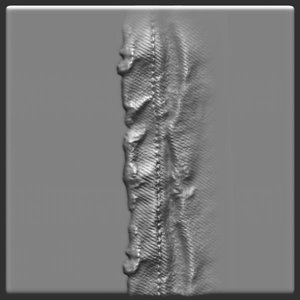 Torn jeans worn ankle edge ZBrush Alpha