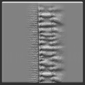 Hoodie pocket seam ZBrush Alpha