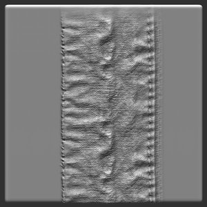 Hoodie face seam full ZBrush Alpha