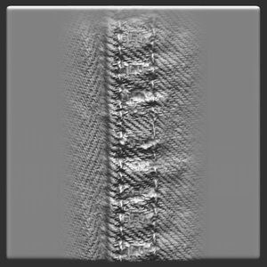 Torn Jeans medium seam worn ZBrush Alpha