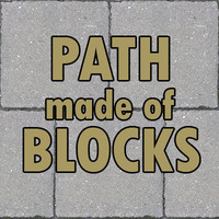 Path made of blocks