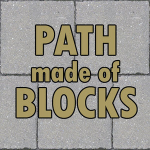 Path made of blocks