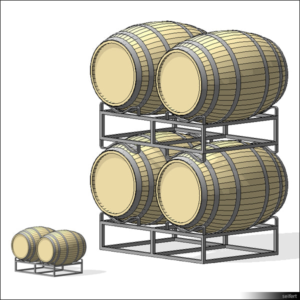 Building Revit Family barrel wine food