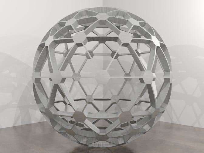 Building Revit Family model polyhedron Sculpture