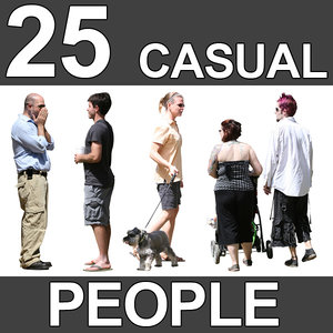 25 Casual People Textures - V1