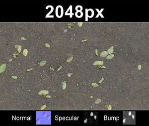 2x Leaves on Sand 2 - Set