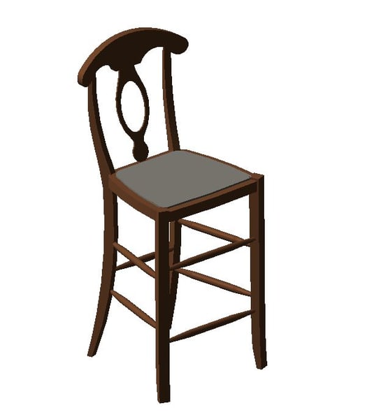Building Revit Family stool bar chair