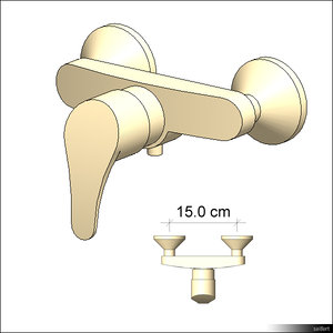 Faucet Bath Wall Mount 01218se