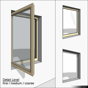 Window Casement Single 01290se