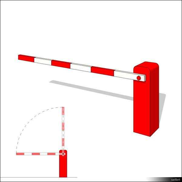Building Revit Family barrier automatic gate