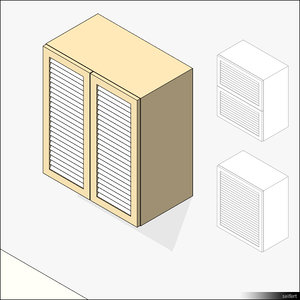 Kitchen Unit Wall Mount 01346se