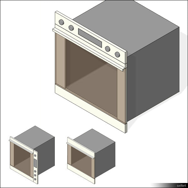 Building Revit Family oven kitchen stove