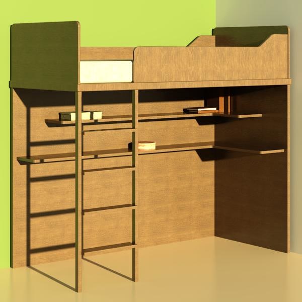 Building Revit Family bed bunk Furniture