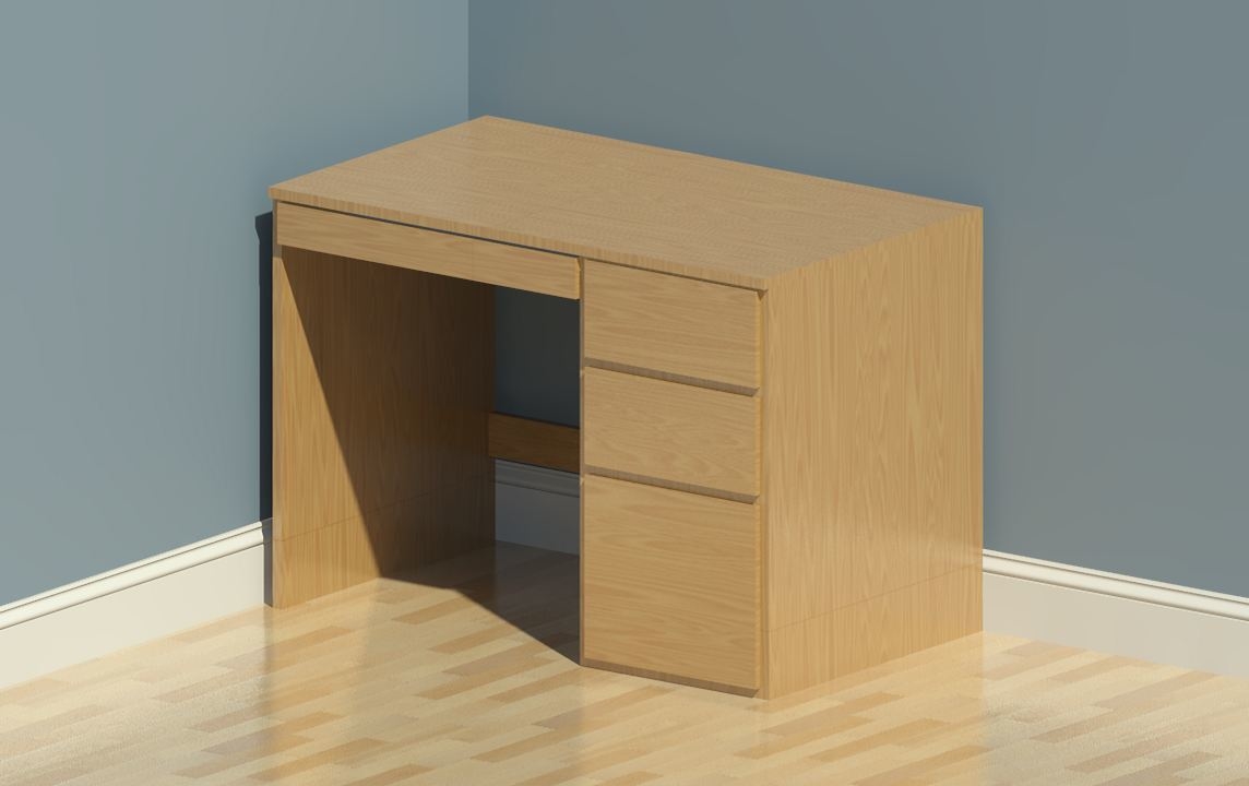 Building Revit Family desk dorm office