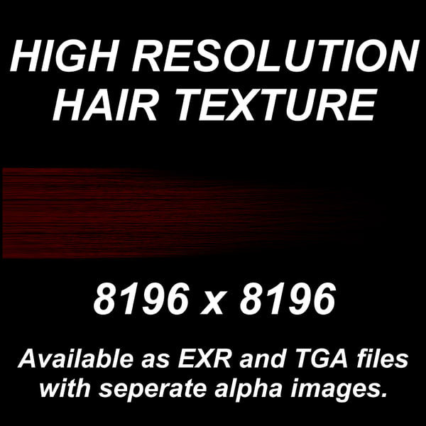 Texture hair texture red