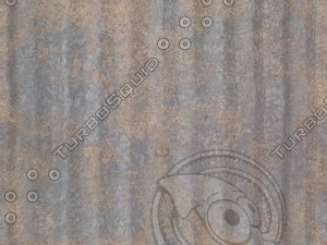 Seamless Corrugated Rusted Metal