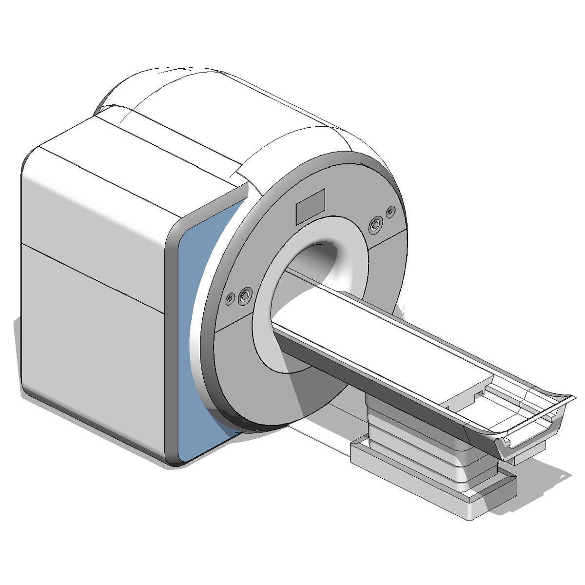 Building Revit Family Siemens MRI Magnetic