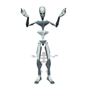 Male talking angry hand up