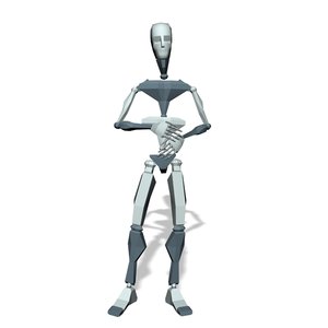 Male stand convince talk