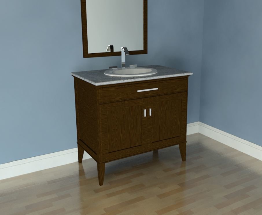 Building Revit Family vanity sink bathroom