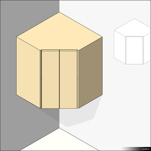 Kitchen Unit Wall Mount Corner 01337se