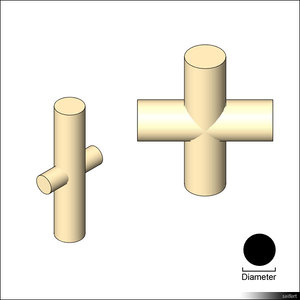 Pipe Cross Tee 01386se