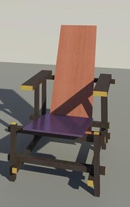 Gerrit Rietveld red-blue chair