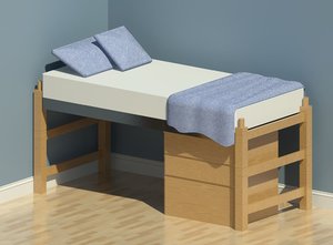 Adden Dorm Furniture- Bed