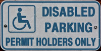 Disabled Parking Sign 01