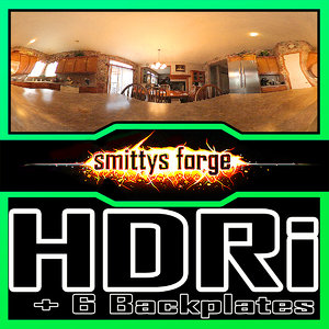 HDRI Pack - Kitchen Island + 6 Backplates