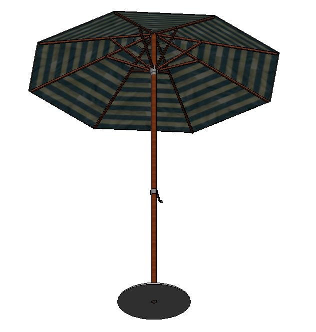 Building Revit Family umbrella patio deck