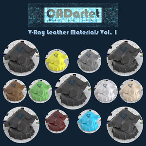 CADartet V-Ray Leather Materials Vol1
