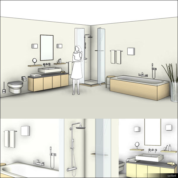 Building Revit Design bath bathroom wash