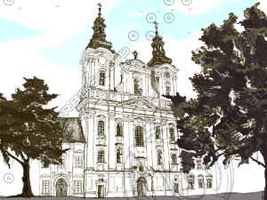 barouque house_drawing