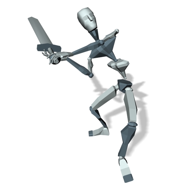 Motion Character Studio Biped sword swing attack