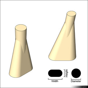 Duct Flat Oval Pipe Connector 01382se