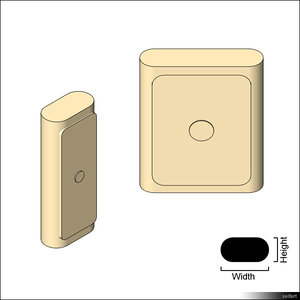 Duct Flat Oval Access Door 01385se