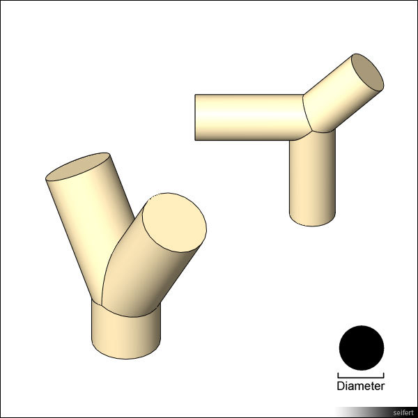 Building Revit Family pipe fitting y fitting