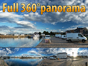 Honfleur quay - 360 panorama