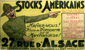 French World War I II Propaganda Poster