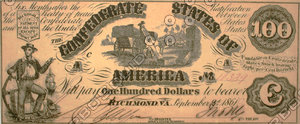 civil war bank note