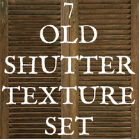7 Old Shutter Texture Set