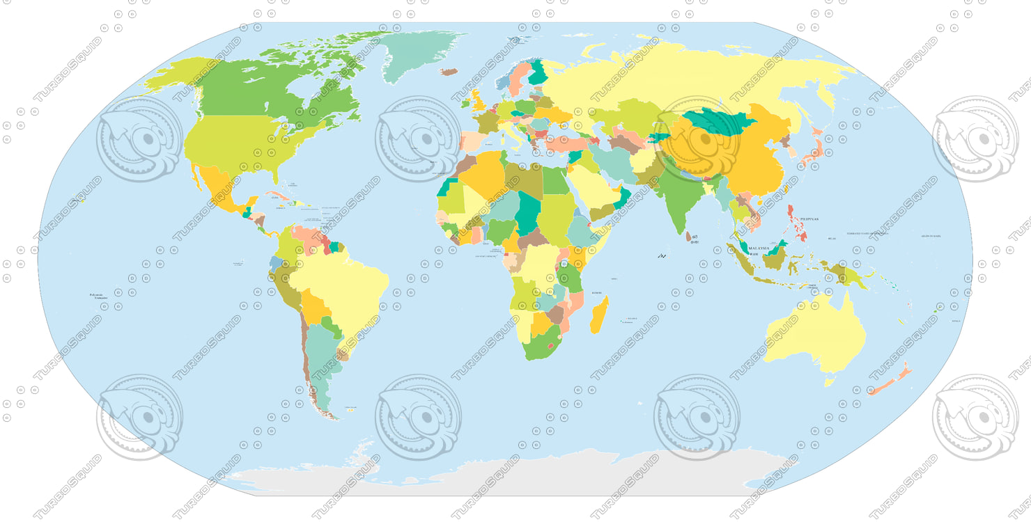 Shapes Adobe Illustrator World Map